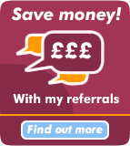 Save money! With my referrals - Find out more