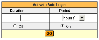 Activate Auto Login