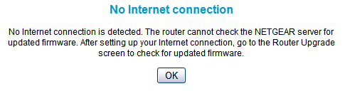 Ignore the firmware update message.