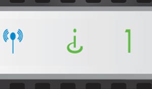 When the Internet light turns green, you're connected.