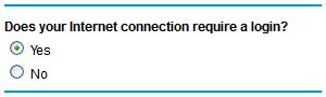From Basic Settings, Select 'Yes' under 'Does Your Internet Connection Require A Login?'