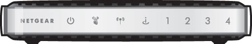 Netgear WNR1000 lights.