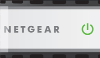 Press the black power button on the back of your router to switch it on.

Wait for the Power light on the front of your router to turn green before you continue (this should take about a minute).