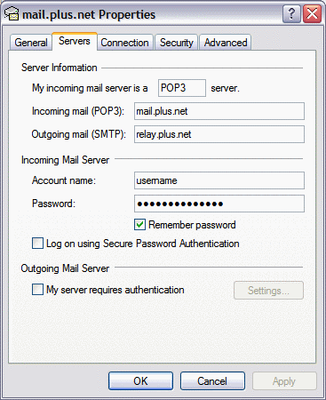 The Servers Tab