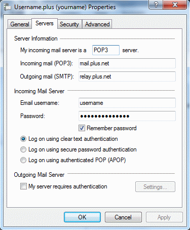 The Servers Tab
