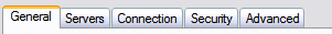 Mail properties tabs