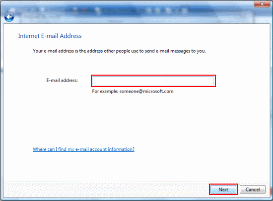 Enter the address you're setting up, this could be a Plusnet address (yourname@username.plus.com) or a hosted domain address (yourname@yourdomain.co.uk).