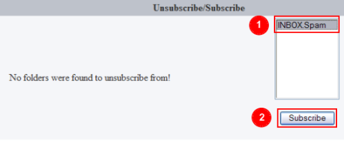 Subscribe to the Spam folder