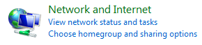 Windows Vista - Network and Internet